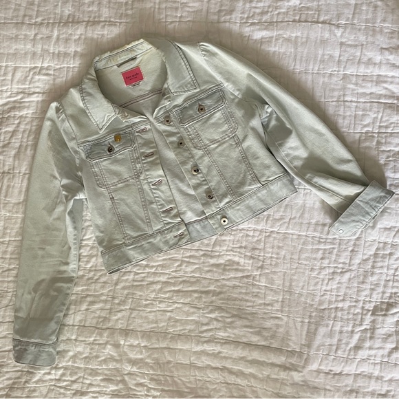 kate spade Jackets & Blazers - Kate Spade Light Wash Cropped Denim Jacket